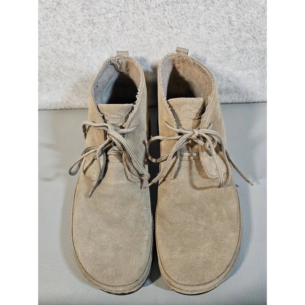 Chaco Mens US Size 9 Paonia Desert Chukka Suede Leather Boots Tan JCH108501